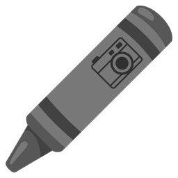 crayon and camera