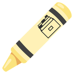 crayon and card file box