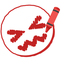 crayon and confounded face