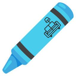 crayon and couch and lamp