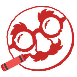 crayon and disguised face