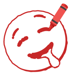 crayon and drooling face