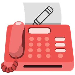 crayon and fax machine