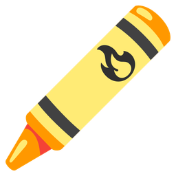 crayon and fire