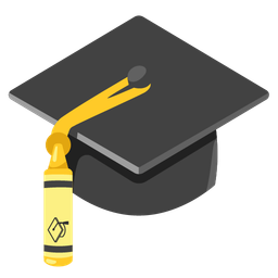 crayon and graduation cap