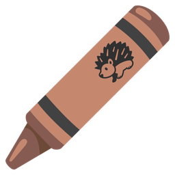 crayon and hedgehog