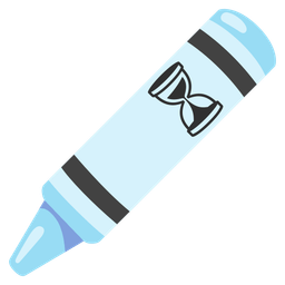 crayon and hourglass not done