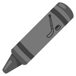 crayon and ice hockey