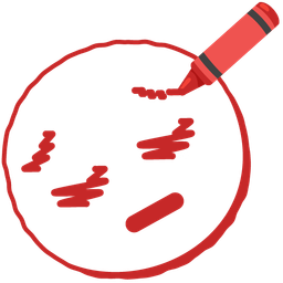 crayon and pensive face