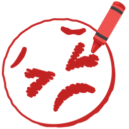 crayon and persevering face