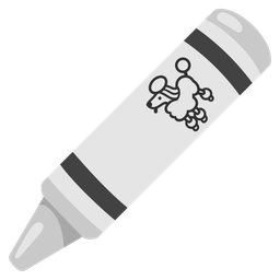 crayon and poodle