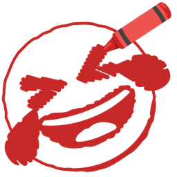 Crayon and Rolling on the floor laughing