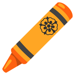 crayon and rosette