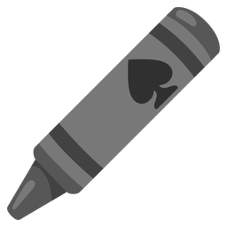 crayon and spade suit