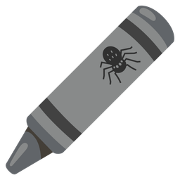 crayon and spider