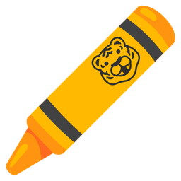 crayon and tiger face