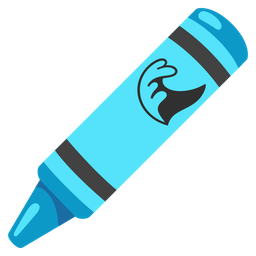 crayon and water wave