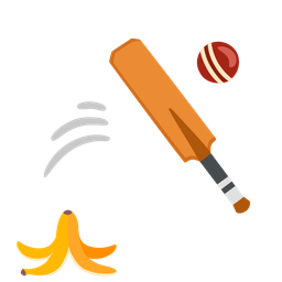 cricket game and banana