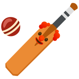 cricket game and clown face
