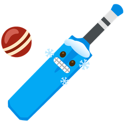 cricket game and cold face