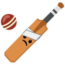 Cricket game and Face with head-bandage