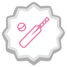 cricket game and fish cake with swirl