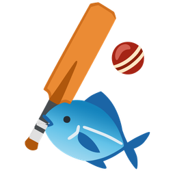 cricket game and fish