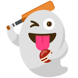cricket game and ghost