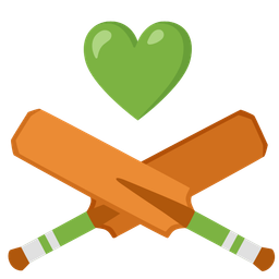 cricket game and green heart
