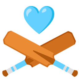 cricket game and light blue heart