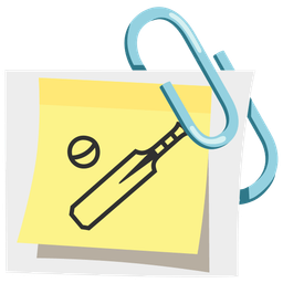 cricket game and linked paperclips