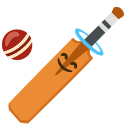 Cricket game and Smiling face with halo