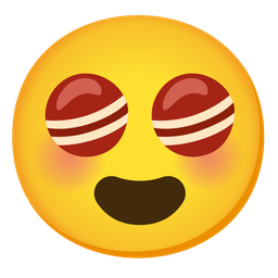 Cricket game and Smiling face with heart-eyes