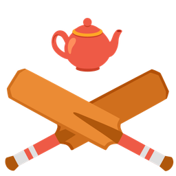 cricket game and teapot