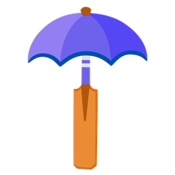 cricket game and umbrella