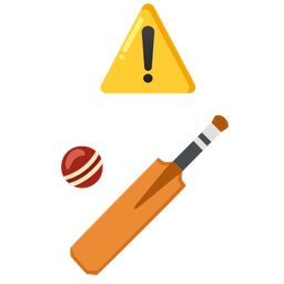 cricket game and warning