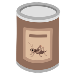 cricket and canned food