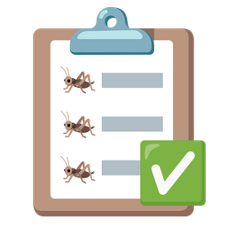 cricket and check mark button