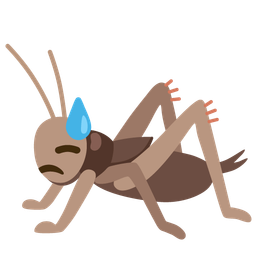 cricket and downcast face with sweat