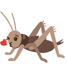 Cricket and Face blowing a kiss