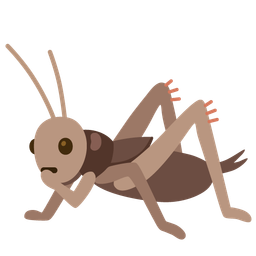 cricket and face with open eyes and hand over mouth