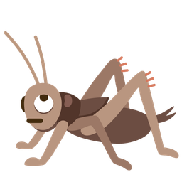 cricket and face with rolling eyes