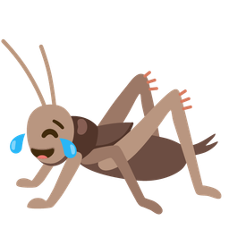 Cricket and Face with tears of joy