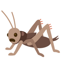 cricket and frowning face with open mouth