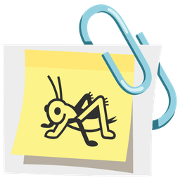 cricket and linked paperclips