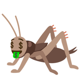 Cricket and Money-mouth face