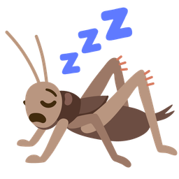 cricket and sleeping face