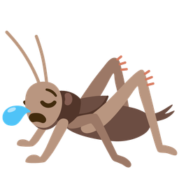 cricket and sleepy face