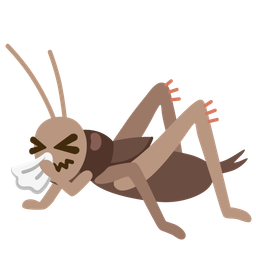 cricket and sneezing face