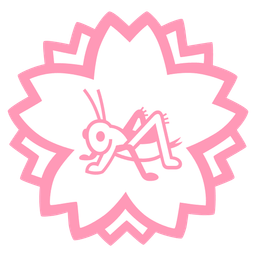 cricket and white flower